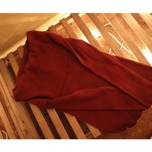 Off the shoulder maroon sweater